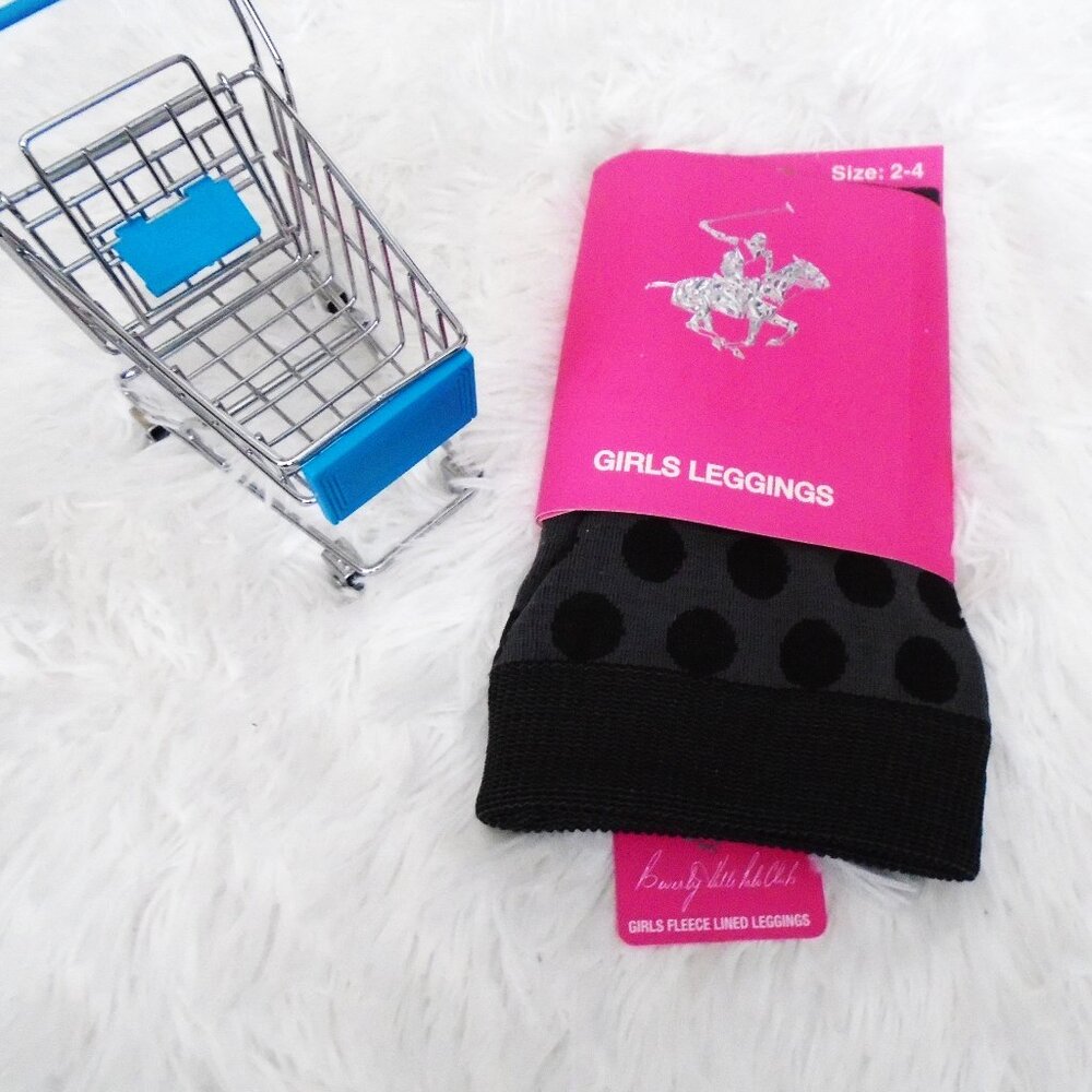 Beverly Hills Polo Club Girls Leggings 2-4 Fleece